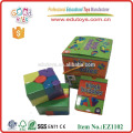 Amigos calientes del bloque de la venta 21pcs para el juego de tarjeta educativo de madera de los cabritos, bloque educativo de madera